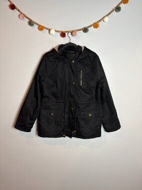 🔆 Marshalls faux fur lined black parka jacket